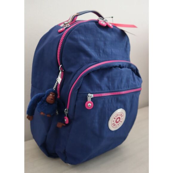 Kipling KIA5L4-I2Y Women's Admiral Blue/Purple 15" Laptop Seoul Backpack - Picture 9 of 16